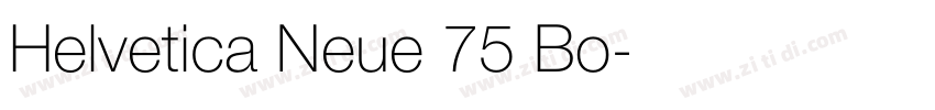 Helvetica Neue 75 Bo字体转换